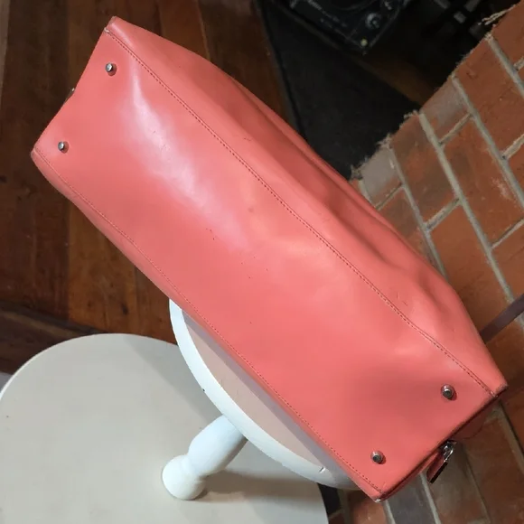 FURLA Pink Leather Tote Bag - Picture 6 of 10